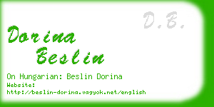 dorina beslin business card